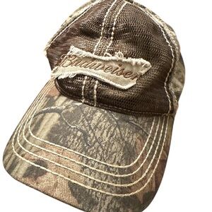 Budweiser Brown Camo Realtree Adjustable Strap Hat